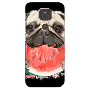Чохол (ТПУ) Милі песики для Motorola MOTO E7 Plus (Смішний Мопс)