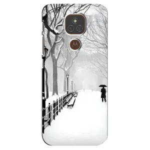 Чехлы на Новый Год Motorola MOTO E7 Plus (Снегом замело)