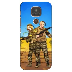 Чехлы с принтом (Воины ЗСУ) для Motorola MOTO E7 Plus (Солдаты ЗСУ)