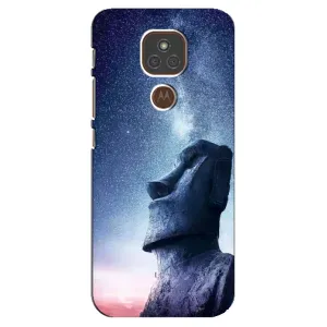Чехол с рисунком «Статуя» для Motorola MOTO E7 Plus