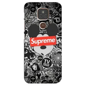 Чехол с рисунком «Supreme Маус» для Motorola MOTO E7 Plus