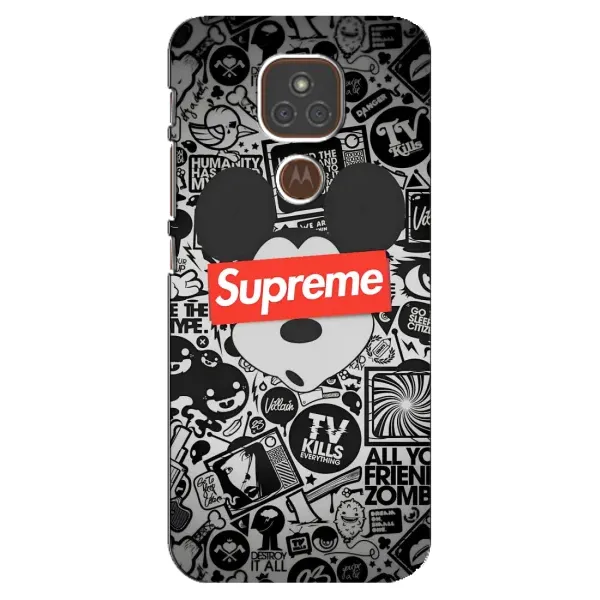 Чехол с рисунком «Supreme Маус» для Motorola MOTO E7 Plus Чехол с рисунком «Supreme Маус» для Motorola MOTO E7 Plus