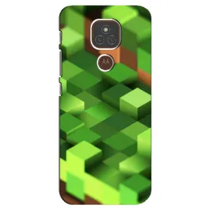 Чехлы для Motorola MOTO E7 Plus (Персонажи Майн Крафт) (Текстура)