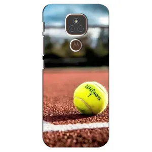 Чохли з прінтом Спортивна тематика для Motorola MOTO E7 Plus (Тенісний корт)