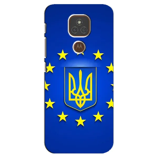 Чехол с рисунком «Украина это Европа» для Motorola MOTO E7 Plus Чехол с рисунком «Украина это Европа» для Motorola MOTO E7 Plus