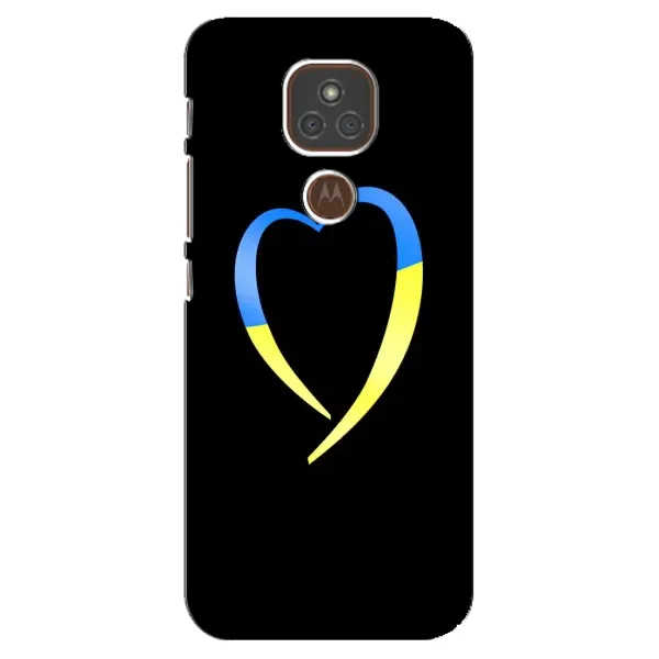 Чехол с рисунком «Украинское сердце» для Motorola MOTO E7 Plus Чехол с рисунком «Украинское сердце» для Motorola MOTO E7 Plus