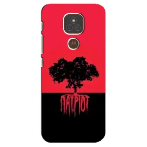 Чехлы УПА (Красно-Чёрный) на Motorola MOTO E7 Plus (УПА Патриот)