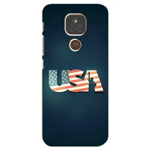 Чохол Прапор USA для Motorola MOTO E7 Plus (USA)