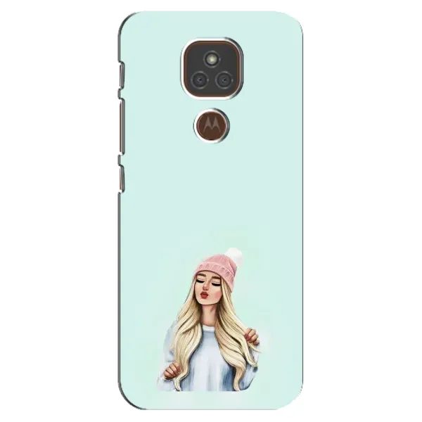 Чехол с рисунком «В шапке» для Motorola MOTO E7 Plus Чехол с рисунком «В шапке» для Motorola MOTO E7 Plus