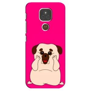 Чохол (ТПУ) Милі песики для Motorola MOTO E7 Plus (Веселий Мопсік)