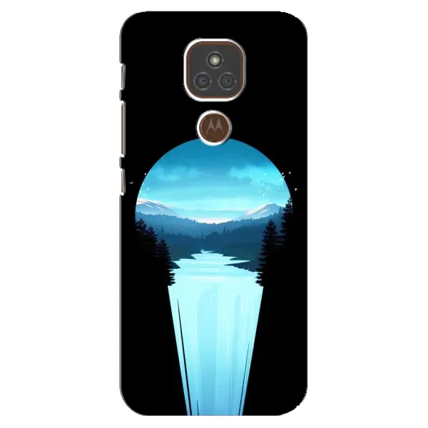 Чехол с рисунком «Синий Водопад» для Motorola MOTO E7 Plus Чехол с рисунком «Синий Водопад» для Motorola MOTO E7 Plus