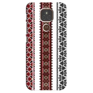 Силиконовый Чехол на Motorola MOTO E7 Plus с картинкой Вышиванки (Вышиваночки)