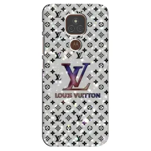 Чохол Стиль Louis Vuitton на Motorola MOTO E7 Plus (Яскравий LV)