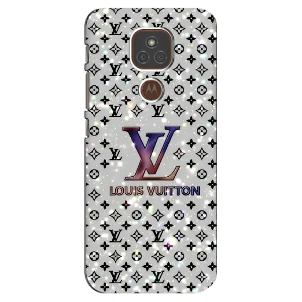 Чехол с рисунком «Яркий LV» для Motorola MOTO E7 Plus