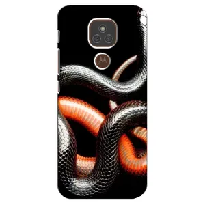 Чохли з зображенням різних тварин на Motorola MOTO E7 Plus (Змія)