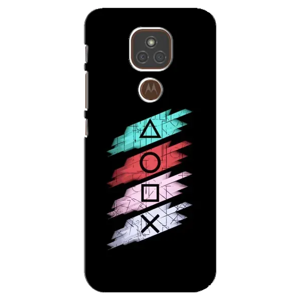 Чехол с рисунком «Значки Sony» для Motorola MOTO E7 Plus Чехол с рисунком «Значки Sony» для Motorola MOTO E7 Plus