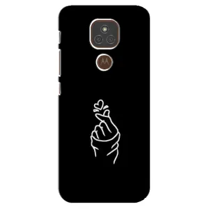 Чехлы (Знак сердечка) на Motorola MOTO E7 Plus (Знак Сердечка)