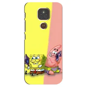 Чехлы с Патриком на Motorola MOTO E7 Plus (Звонок)