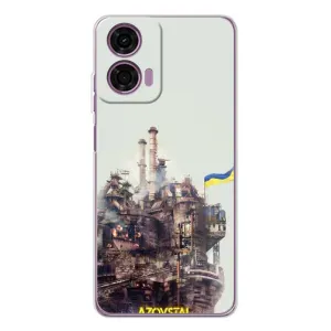 Чехлы на военную тематику для Motorola MOTO G04 (Азовсталь)