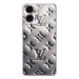 Текстурный Чехол Louis Vuitton для Моторола Мото Г04 (Бежевый ЛВ)