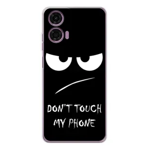 Чехол с прикольным текстом на Motorola MOTO G04 (Dont)