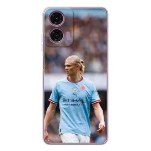 Чехлы с принтом для Motorola MOTO G04 Футболист (Эрлинг Холанд)
