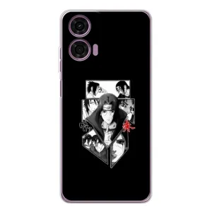 Чехлы с картинкой Итачи Учиха на Motorola MOTO G04 (Коллаж Итачи)
