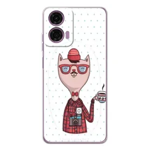 Чехол на тематику: Коты для Motorola MOTO G04 (Кот аристократ)