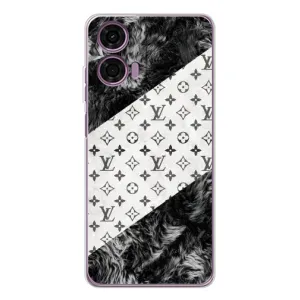 Чехол Стиль Louis Vuitton на Motorola MOTO G04 (LV на белом)