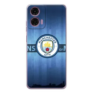 Силиконовые Чехлы принт Футбол на Motorola MOTO G04 (ManCity)