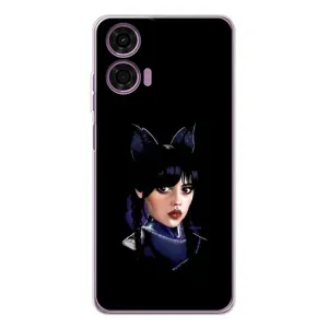 Чехлы с принтом Уэнсдей на Motorola MOTO G04 (Милая Уэнсдей)