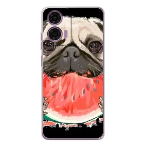 Чехол (ТПУ) Милые собачки для Motorola MOTO G04 (Смешной Мопс)