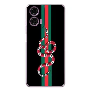 Чехлы Бренд GUCCI для Motorola MOTO G04 (Змей Гуччи)