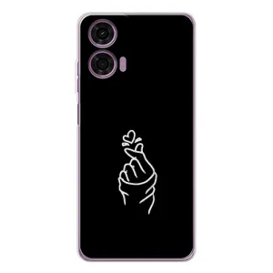 Чехлы (Знак сердечка) на Motorola MOTO G04 (Знак Сердечка)