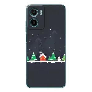 Силіконовий бампер на різдво для Motorola Moto G05 (Місто зимове)
