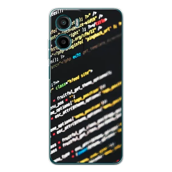 Чехол с рисунком «Код» для Motorola Moto G05 Чехол с рисунком «Код» для Motorola Moto G05