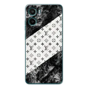 Чехол Стиль Louis Vuitton на Motorola Moto G05 (LV на белом)