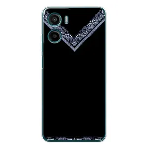 Силиконовый Чехол на Motorola Moto G05 (Воротник вышиванки)