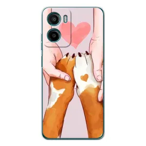 Чехол (ТПУ) Милые собачки для Motorola Moto G06 Power (Любовь к собакам)