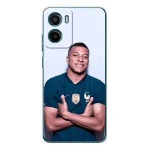 Чехол (TPU) с Футболистом на Motorola Moto G06 Power (Мбаппешичка)