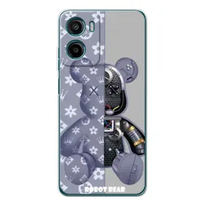 Силиконовый чехол для Motorola Moto G06 Power (Медведь Louis Vuitton)