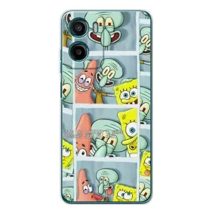 Силиконовый чехол Спанч Боб на Моротола Мо́то Г06