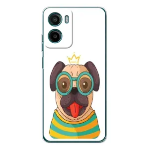 Бампер для Motorola Moto G06 с картинкой "Песики" (Собака Король)