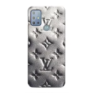 Текстурный Чехол Louis Vuitton для Моторола Мото джи 10 (Бежевый ЛВ)