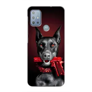 Чехол ДОБЕРМАН для Motorola MOTO G10 (Доберман злой)
