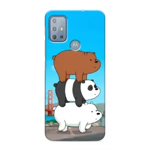 Чехлы с Пандами на Motorola MOTO G10 (Друзья)