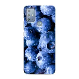 Чехол с изображением вкусной еды для Motorola MOTO G10 (Голубика)