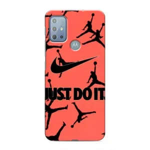 Силиконовый Чехол Nike Air Jordan на Моторола Мото джи 10 (Just Do It)