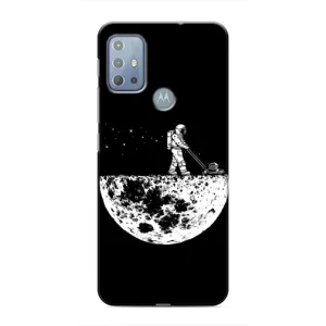 Силиконовый Чехол с принтом "Космонавты" на Motorola MOTO G10 (Космонавт)