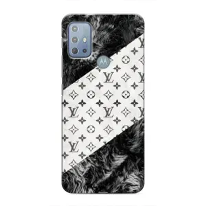 Чехол Стиль Louis Vuitton на Motorola MOTO G10 (LV на белом)
